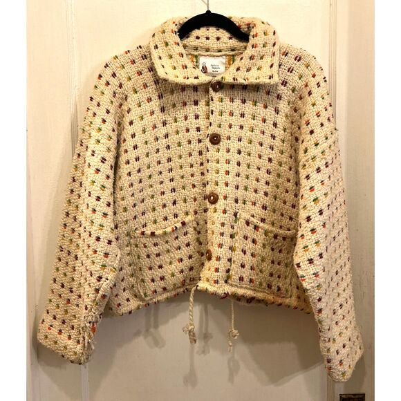 Bolivian Imports Multicolor Sweater Cardigan Top  Women's Size Medium - Picture 2 of 8